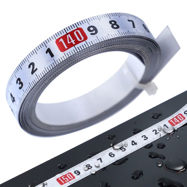 Image of 1pc 1/2m Woodworking T Track Tape Measure 13mm Width Metric Self Adhesive Scale Ruler For Miter Track Router Table Saw Measuring