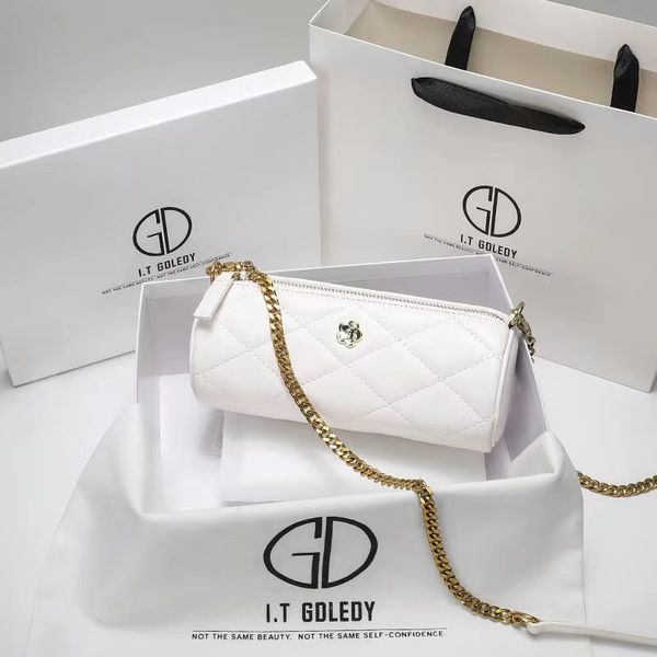 fashion designer 2022 high-end niche design cylinder bag rhombus chain small round bag summer messenger bag women
fashion designer 2022 high-end niche design cylinder bag rhombus chain small round bag summer messenger bag women
