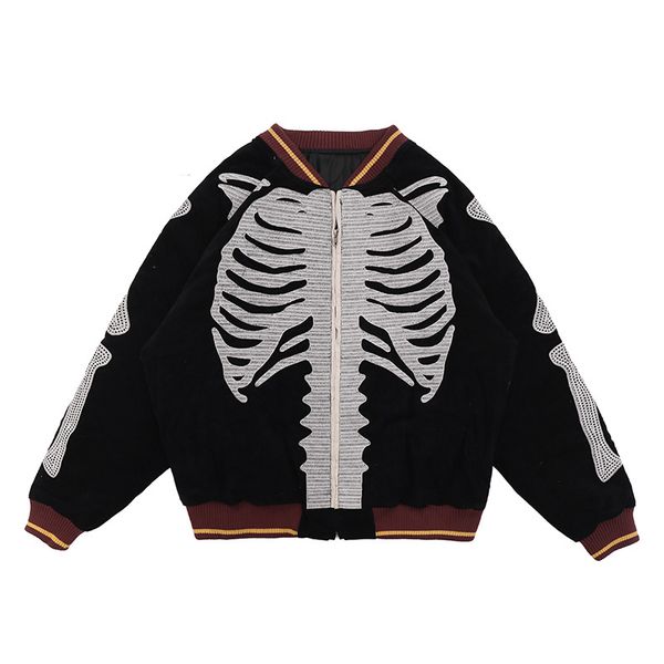men's jackets 2022fw full bone embroidery kapital bomb jacket men women 1:1 quality autumn winter zip sleeves denim coat wy375, Black;brown
men's jackets 2022fw full bone embroidery kapital bomb jacket men women 1:1 quality autumn winter zip sleeves denim coat wy375, Black;brown