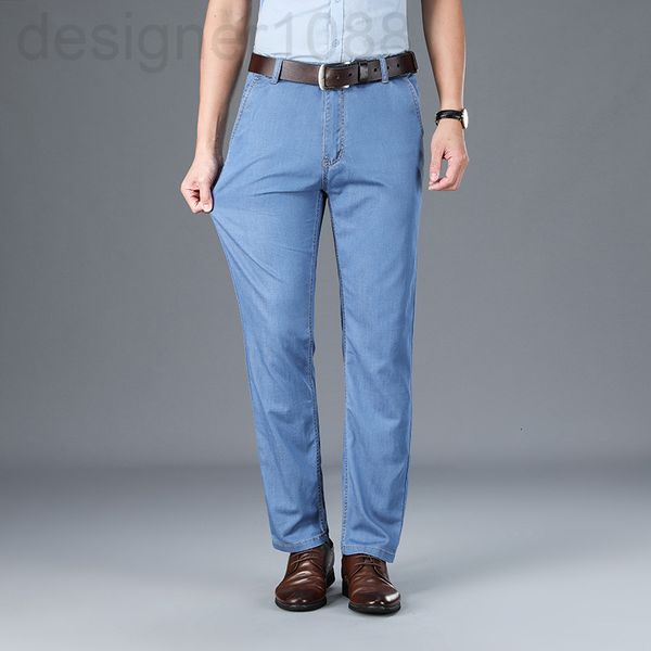 men's jeans designer ice silk jeans men's summer fashion brand thin tiansi middle-aged high waist loose straight tube pants elasti, Blue
men's jeans designer ice silk jeans men's summer fashion brand thin tiansi middle-aged high waist loose straight tube pants elasti, Blue