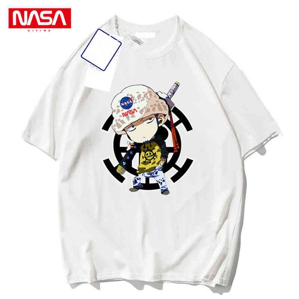 nasa co branded one piece king short sleeve t-shirt for men and women luo chao brand lovers loose casual official website animation, White;black
nasa co branded one piece king short sleeve t-shirt for men and women luo chao brand lovers loose casual official website animation, White;black