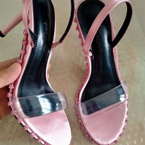 luxury diamond decoration ladies high heels pink sandals summer women slingbacks shoes open toe bride wedding pumps 220328, Black
luxury diamond decoration ladies high heels pink sandals summer women slingbacks shoes open toe bride wedding pumps 220328, Black