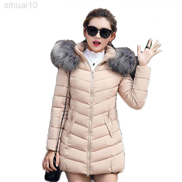 new arrival fashion slim women winter jacket cotton padded warm thicken ladies coat khaki hooded long parka l220730, Black
new arrival fashion slim women winter jacket cotton padded warm thicken ladies coat khaki hooded long parka l220730, Black