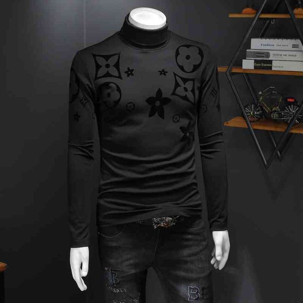 men's luxury fashion brands menswear and new leisure thickened high bottoming shirt long sleeve t-shirt men, Black
men's luxury fashion brands menswear and new leisure thickened high bottoming shirt long sleeve t-shirt men, Black