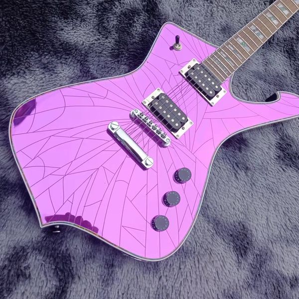 electric guitar 2022purple / gold iceman paul stanley signature crack mirrorabalone & pearl inlay, abalone body binding
electric guitar 2022purple / gold iceman paul stanley signature crack mirrorabalone & pearl inlay, abalone body binding