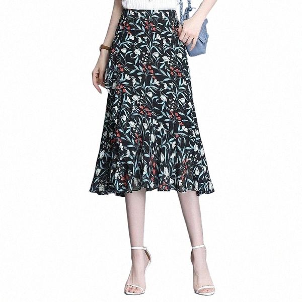 summer korean floral chiffon long skirt high waist slim plus size black irregular women fishtail skirts v5e9#
summer korean floral chiffon long skirt high waist slim plus size black irregular women fishtail skirts v5e9#