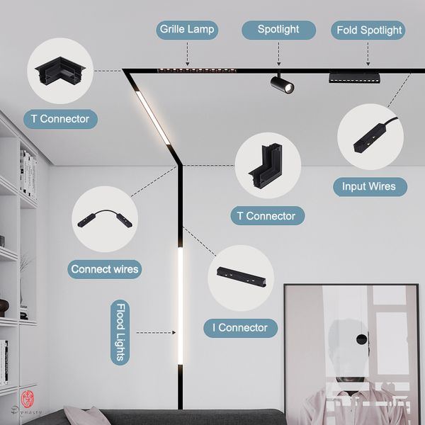 magnetic track rail tracking lights accessories 1 meter rail connector built-in and external transformer/ adaptor/ driver to dc24v
magnetic track rail tracking lights accessories 1 meter rail connector built-in and external transformer/ adaptor/ driver to dc24v