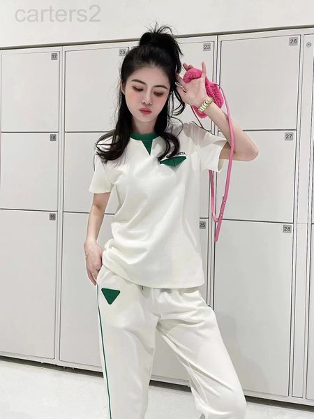 two piece dress designer 22 spring and summer new color contrast stitching letter design short sleeve casual elastic waist wide leg pants sp, White
two piece dress designer 22 spring and summer new color contrast stitching letter design short sleeve casual elastic waist wide leg pants sp, White