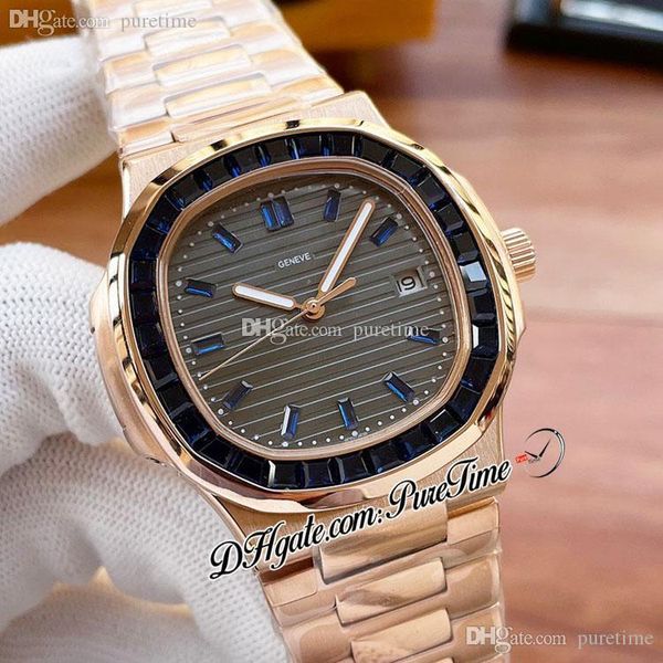 sale 40mm 5711 a21j automatic mens watch rose gold baguette blue gem bezel gray texture dial diamonds stick markers stainless steel bracelet, Slivery;brown
sale 40mm 5711 a21j automatic mens watch rose gold baguette blue gem bezel gray texture dial diamonds stick markers stainless steel bracelet, Slivery;brown