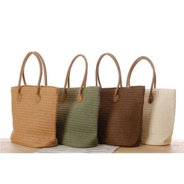 evening bags summer travel handmade for women beach weaving ladies straw bag wrapped shoulder handle handbags fashion y0506
evening bags summer travel handmade for women beach weaving ladies straw bag wrapped shoulder handle handbags fashion y0506