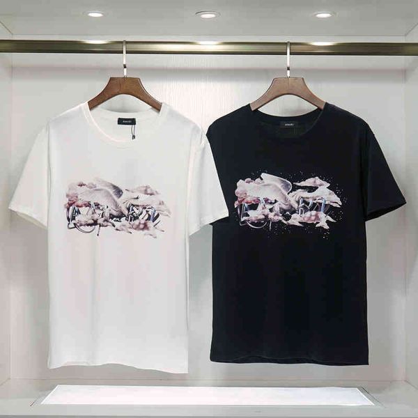 designer t shirts oversized men's short sleeve high street fashion brand amirss tianma cloud letter print loose fat man t-shirt, White
designer t shirts oversized men's short sleeve high street fashion brand amirss tianma cloud letter print loose fat man t-shirt, White