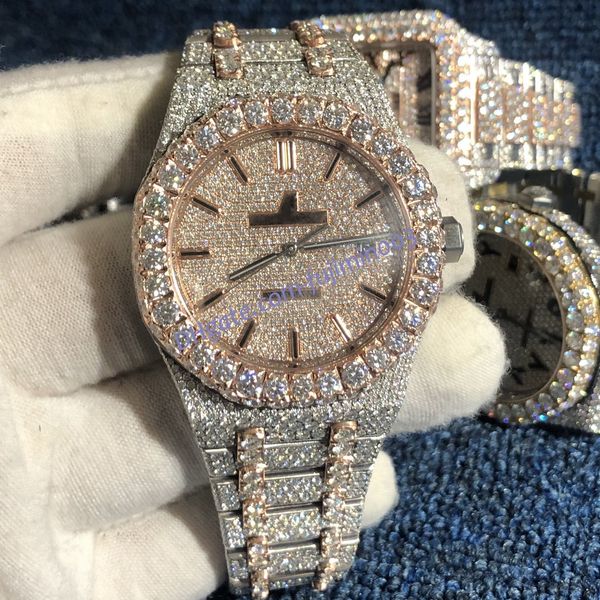 6 colors iced out watch men moissanite automatic cal.3120 royal montre de luxe stainless 15400, Slivery;brown
6 colors iced out watch men moissanite automatic cal.3120 royal montre de luxe stainless 15400, Slivery;brown