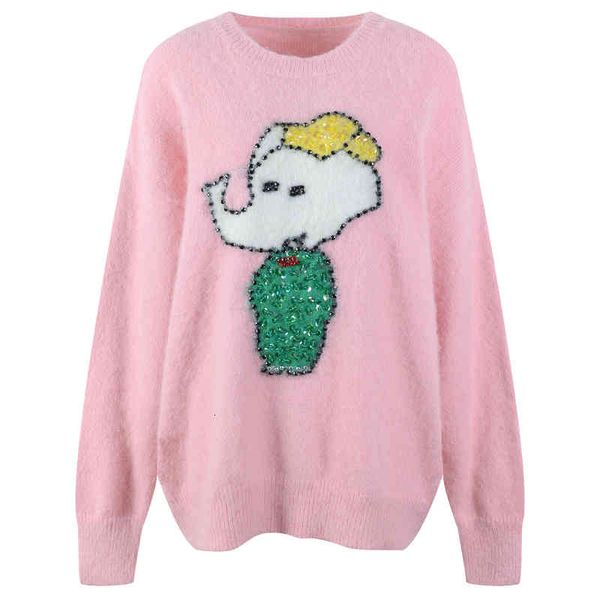 women's knits tees lazy pink soft waxy sweater women's autumn and winter exotic age reducing cartoon elephant nail bead ojqk, White
women's knits tees lazy pink soft waxy sweater women's autumn and winter exotic age reducing cartoon elephant nail bead ojqk, White
