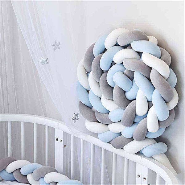 1m/2m/3m baby bed bumper bed braid knot pillow cushion bumper for infant bebe crib protector cot bumper room decor g220421
1m/2m/3m baby bed bumper bed braid knot pillow cushion bumper for infant bebe crib protector cot bumper room decor g220421