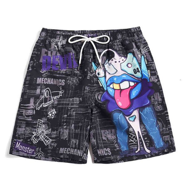 men's shorts summer couple beach pants quick drying oversized loose seaside vacation five point spring swimsuit, White;black
men's shorts summer couple beach pants quick drying oversized loose seaside vacation five point spring swimsuit, White;black