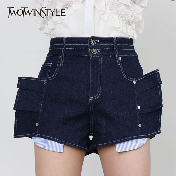 denim casual short for women high waist patchwork rivet solid shorts female fashion clothing summer 210423, White;black
denim casual short for women high waist patchwork rivet solid shorts female fashion clothing summer 210423, White;black