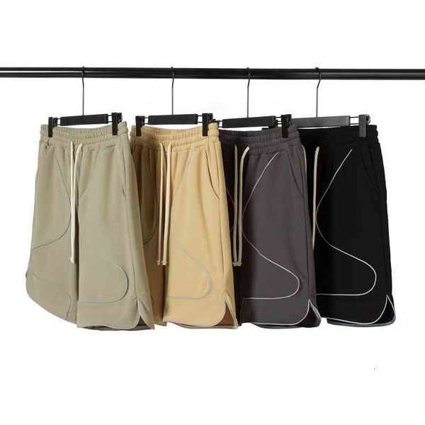 men's shorts high street reflective strip solid color shorts men's and women's hip-hop pants with split hem loose terry sport, White;black
men's shorts high street reflective strip solid color shorts men's and women's hip-hop pants with split hem loose terry sport, White;black
