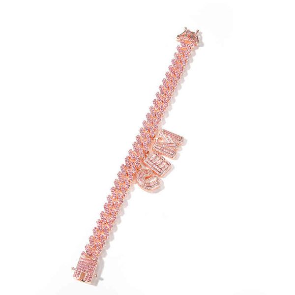 12mm bar pink diy splicing letter cuba chain couple's personalized bracelet necklace, Silver
12mm bar pink diy splicing letter cuba chain couple's personalized bracelet necklace, Silver