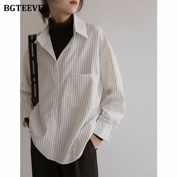 stylish fake 2 pieces women striped blouses turtleneck full sleeve loose spring shirts female workwear femme 2021, White
stylish fake 2 pieces women striped blouses turtleneck full sleeve loose spring shirts female workwear femme 2021, White