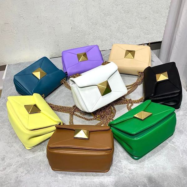 designer genuine leather shoulder bags luxury lady chain messenger bag plain cross body bag for women oversized flap rivets eight colors met
designer genuine leather shoulder bags luxury lady chain messenger bag plain cross body bag for women oversized flap rivets eight colors met