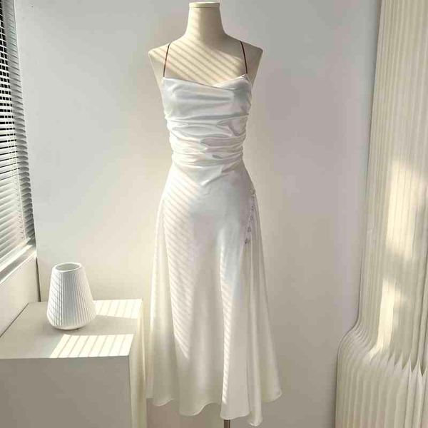 casual dresses foreign trade original single french ins strapless pleated open back waist slim party a-line slit dress, Black;gray
casual dresses foreign trade original single french ins strapless pleated open back waist slim party a-line slit dress, Black;gray