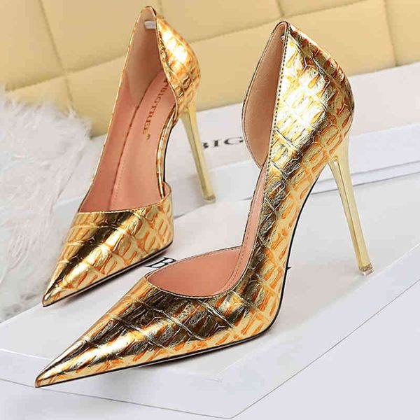 bigtree shoes 2022 new designer woman pumps champagne gold high heels stiletto 11 cm wedding women dress 220531, Black
bigtree shoes 2022 new designer woman pumps champagne gold high heels stiletto 11 cm wedding women dress 220531, Black