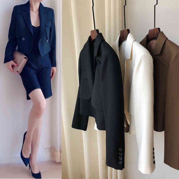 women's suits blazers c series short solid wool suit set three color women, White;black
women's suits blazers c series short solid wool suit set three color women, White;black
