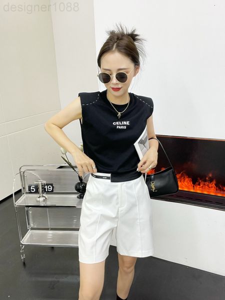 two piece dress designer ce home 22 spring and summer new shoulder pad design simple sleeveless with five point shorts comfortable casual tw, White
two piece dress designer ce home 22 spring and summer new shoulder pad design simple sleeveless with five point shorts comfortable casual tw, White