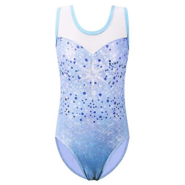 children girls dancewear 5-14 years sleeveless one-piece tank kids teens pattern shiny, Blue
children girls dancewear 5-14 years sleeveless one-piece tank kids teens pattern shiny, Blue