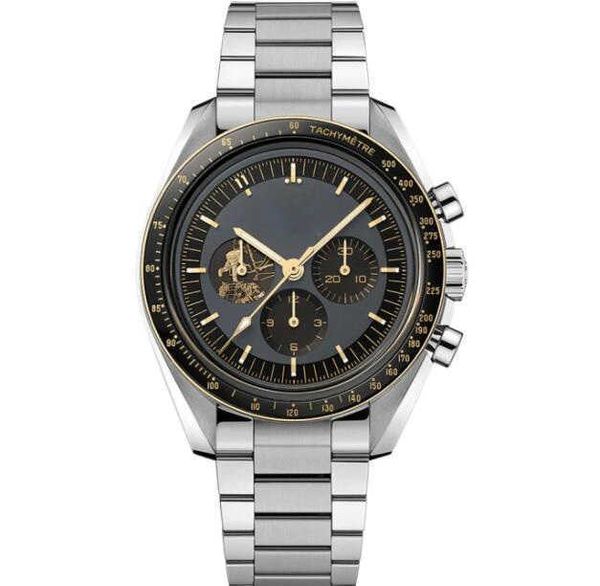 stainless steel black watch quartz chronograph movement moonwatch apollp 11 50th anniversary limited edittion mens wristwatches, Slivery;brown
stainless steel black watch quartz chronograph movement moonwatch apollp 11 50th anniversary limited edittion mens wristwatches, Slivery;brown