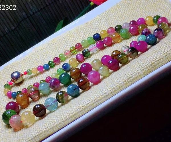 natural colorful tourmaline crystal beads necklace jewelry 4.8/10.5mm clear round beads red green tourmaline woman aaaaaa, Silver
natural colorful tourmaline crystal beads necklace jewelry 4.8/10.5mm clear round beads red green tourmaline woman aaaaaa, Silver
