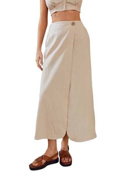 solid wrap hem skirt g0lh#, Black
solid wrap hem skirt g0lh#, Black