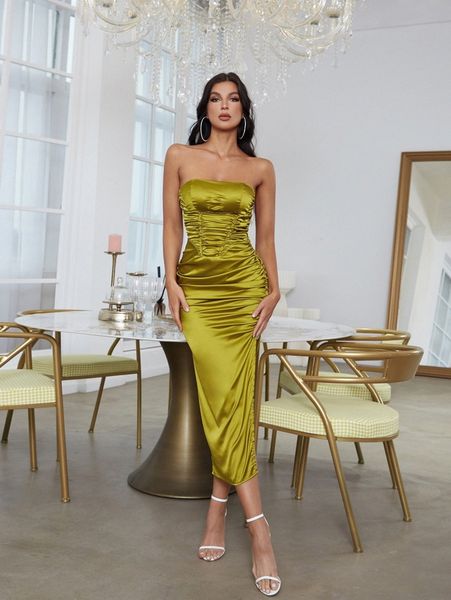 ruched split thigh tube dress x8ic#, Black;gray
ruched split thigh tube dress x8ic#, Black;gray