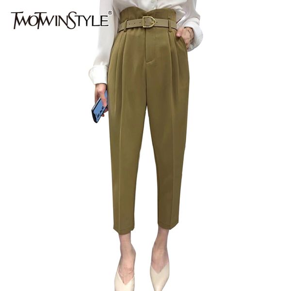 minimalist ol style trouser for women high waist casual ruched harem pants female fashion clothing 210423, Black;white
minimalist ol style trouser for women high waist casual ruched harem pants female fashion clothing 210423, Black;white