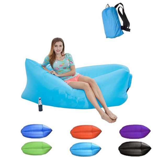 

home outdoor portable lazy inflatable sofa water beach grass park air bed sofa toy soid chair