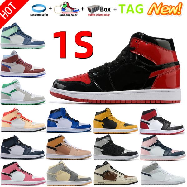 new 1s men women basketball shoes 1 light smoke gray bordeaux royal satin black signal blue grey pine green olive aura chicago trainers spor
new 1s men women basketball shoes 1 light smoke gray bordeaux royal satin black signal blue grey pine green olive aura chicago trainers spor