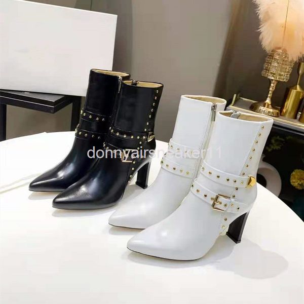 boots autumn and winter pointed short boots women's rivet middle heel martin thick knight, Black
boots autumn and winter pointed short boots women's rivet middle heel martin thick knight, Black