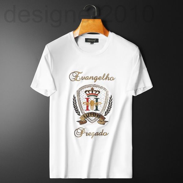 men's t-shirts designer 2022 summer new men's mercerized cotton short sleeve t-shirt round neck slim fitting embroidery craft leis, White;black
men's t-shirts designer 2022 summer new men's mercerized cotton short sleeve t-shirt round neck slim fitting embroidery craft leis, White;black