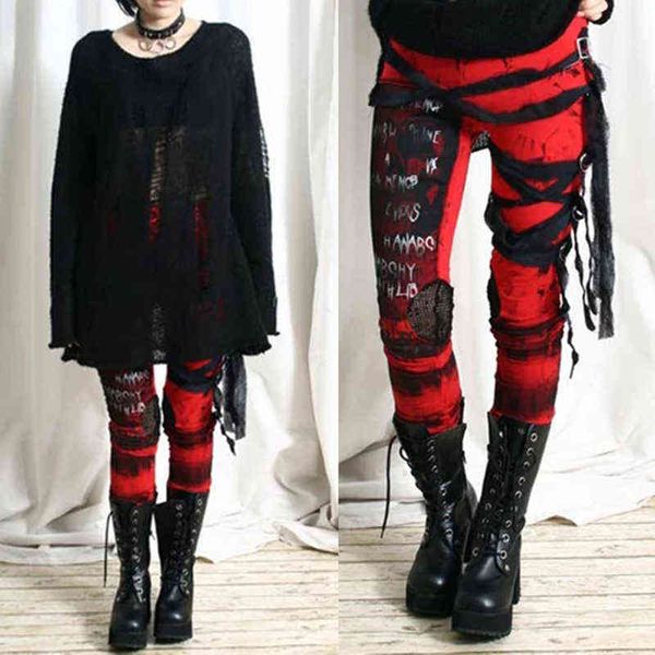 casual pants women letter print mesh hipster black red gothic ripped pants punk lace up hip streetwear ladies trousers s-3xl l220714
casual pants women letter print mesh hipster black red gothic ripped pants punk lace up hip streetwear ladies trousers s-3xl l220714