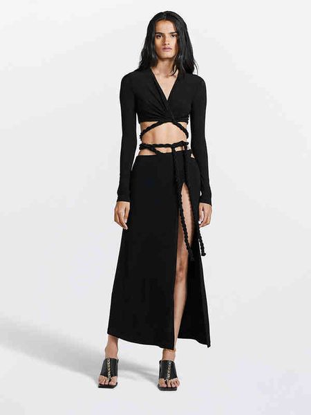 skirts dion l 2 summer woman black niche design lace up v neck crop high waist side split midi skirt l8so
skirts dion l 2 summer woman black niche design lace up v neck crop high waist side split midi skirt l8so