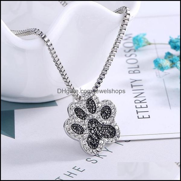 factory wholesale creative jewelry pet dog paw fl diamond footprint pendant necklace drop delivery 2021 necklaces pendants rx, Silver
factory wholesale creative jewelry pet dog paw fl diamond footprint pendant necklace drop delivery 2021 necklaces pendants rx, Silver