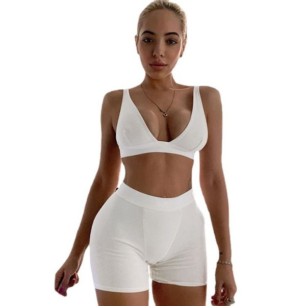women's tracksuits 2pcs/set women sleeveless strap bra bustiers tank vest crop high waist shorts pants trousers tracksuit summer 2021, Gray
women's tracksuits 2pcs/set women sleeveless strap bra bustiers tank vest crop high waist shorts pants trousers tracksuit summer 2021, Gray