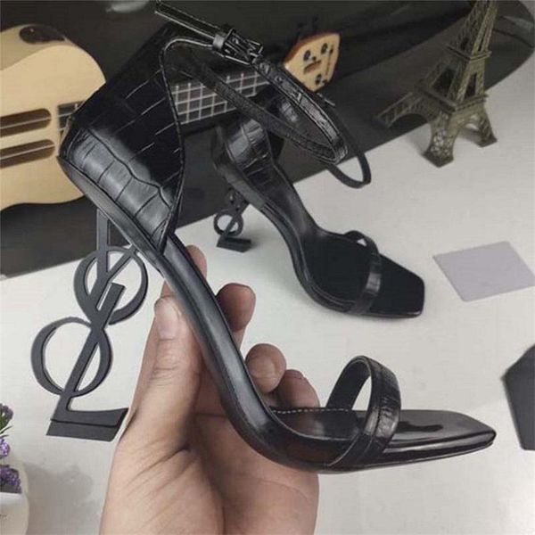 women dress shoes high heels womens designer genuine leather patent leather pumps lady sandals wedding black golden gold 10cm heel