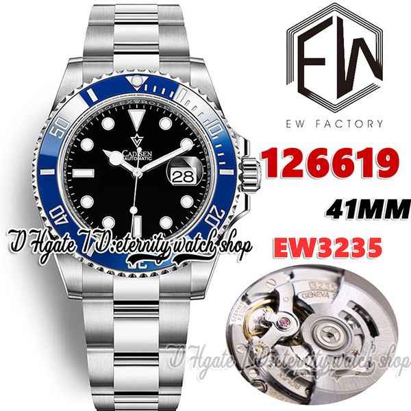ewf v2 ew126619 ew3235 automatic mens watch 41mm blue ceramics bezel black dial 904l stainless steel bracelet with same serial warranty card, Slivery;brown
ewf v2 ew126619 ew3235 automatic mens watch 41mm blue ceramics bezel black dial 904l stainless steel bracelet with same serial warranty card, Slivery;brown