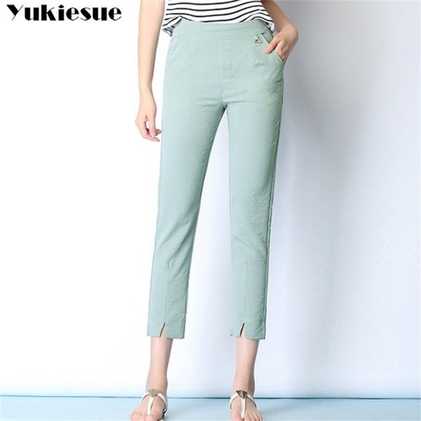 summer womens harem pants female high waist ladies cotton linen work pants capri for women trousers woman plus size 5xl 210412, Black;white
summer womens harem pants female high waist ladies cotton linen work pants capri for women trousers woman plus size 5xl 210412, Black;white