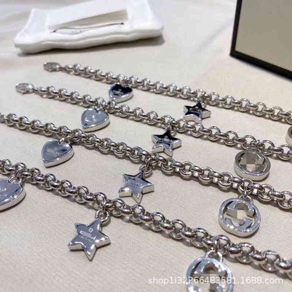 2023 designer new fashion jewelry brand silver 925 double interlocking star love shape bracelet fashion punk hip hop temperament trend women, Black
2023 designer new fashion jewelry brand silver 925 double interlocking star love shape bracelet fashion punk hip hop temperament trend women, Black