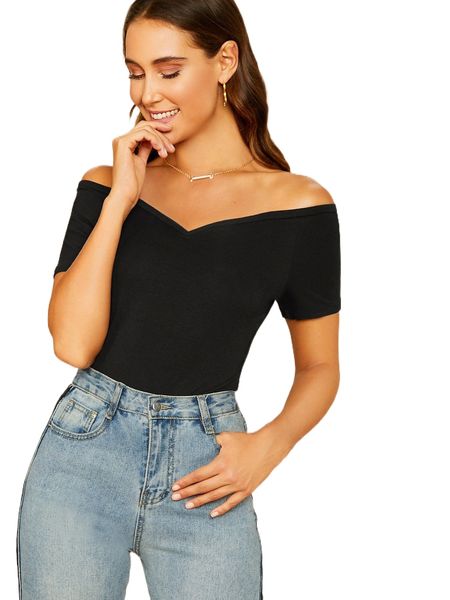off-the-shoulder form-fitting l837#, White
off-the-shoulder form-fitting l837#, White