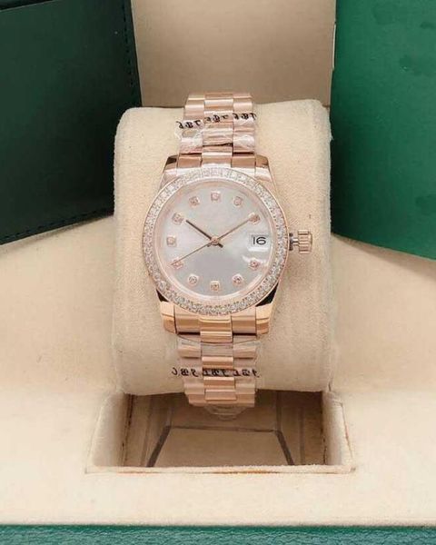 fashion sapphire 31mm womens watches ladies dress stainless steel bracelet watch with date diamond ring automatic mechanical wristwatch box, Slivery;brown
fashion sapphire 31mm womens watches ladies dress stainless steel bracelet watch with date diamond ring automatic mechanical wristwatch box, Slivery;brown
