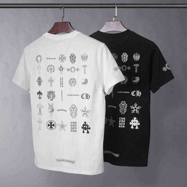 factory online export new designer brand short sleeves ch men's women's spring summer pocket horseshoe cross pure cotton loose cou, White;black
factory online export new designer brand short sleeves ch men's women's spring summer pocket horseshoe cross pure cotton loose cou, White;black