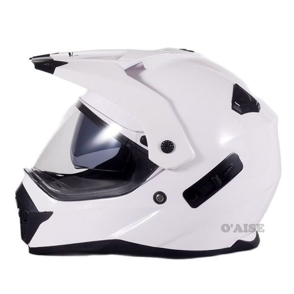 touring motorcycle helmet dual sports head gear with double visor lens white black yellow color tk42
touring motorcycle helmet dual sports head gear with double visor lens white black yellow color tk42